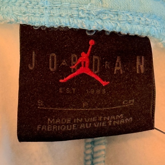 JORDAN Artist Series By Duncan Parker Fleece Shorts Aqua Size S NEW - Picture 6 of 9